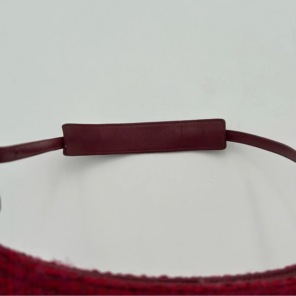 Vintage Coach Y2K Magenta Tweed Shoulder Bag - Picture 10 of 16